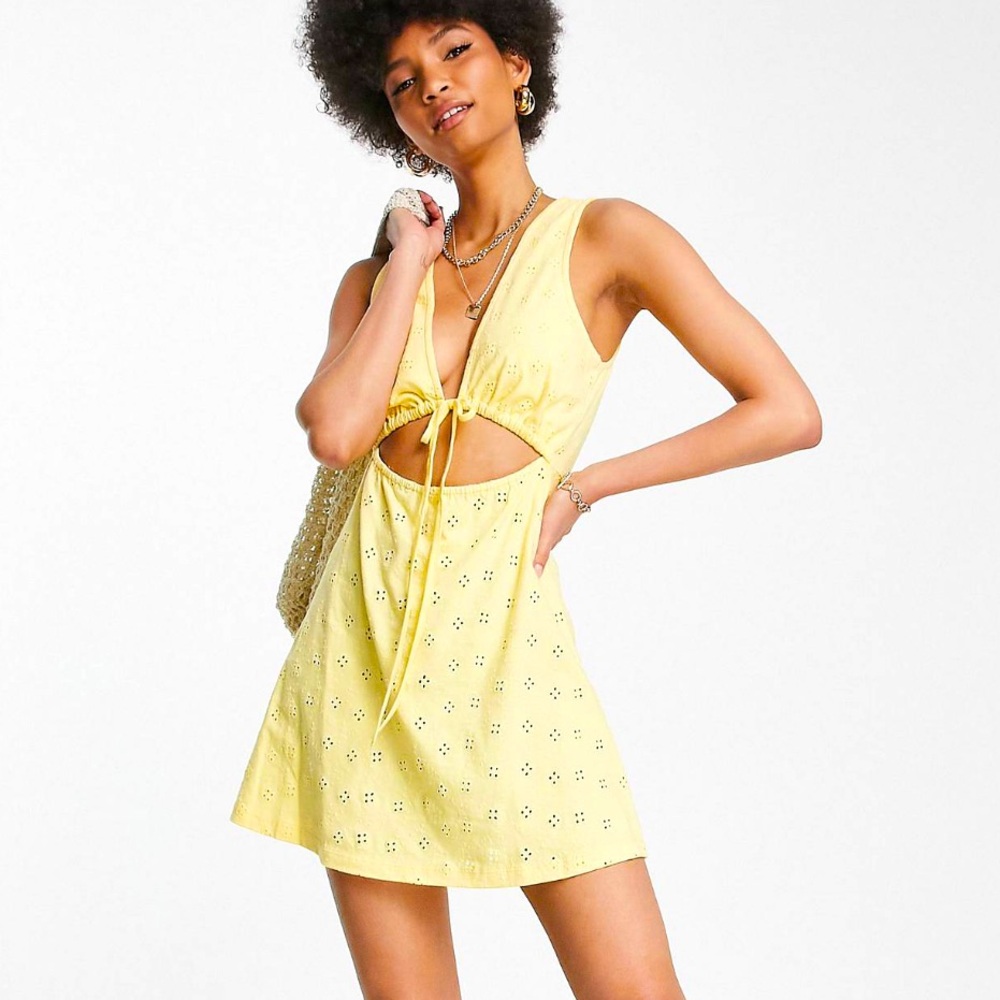 Swim Coverup Eyelet Dress